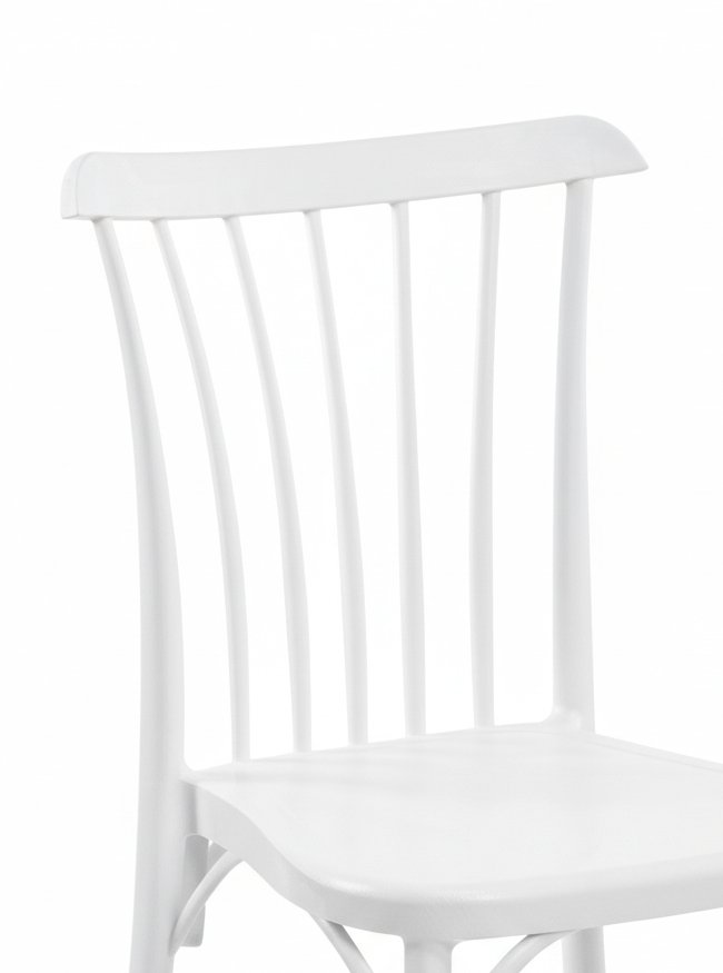 Silla de polipropileno blanco estilo clásico para hostelería - Calcis
