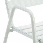 Silla hosteleria de aluminio blanco con acabado epoxi - Coloride