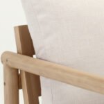 Sillón de madera y cojines beige para hostelería - Habana