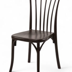 Silla de polipropileno marrón estilo clásico para hostelería - Calcis