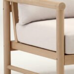 Sillón de madera y cojines beige para hostelería - Habana