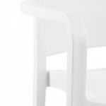 Silla de hostelería de polipropileno color lino con reposabrazos - Hamburg