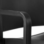 Silla de hostelería de polipropileno antracita con reposabrazos - Hamburg