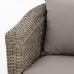 Sillón de hostelería aluminio y ratán sintético color natural - Bridge