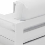 Sillón de hosteleria de aluminio color blanco - Lugano