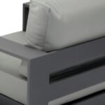 Sillón de hosteleria de aluminio color antracita - Lutro