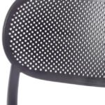 Silla de hostelería de tecnopolímero apilable gris - Berat