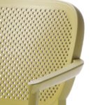 Silla de hostelería de tecnopolímero con reposabrazos color pistacho - Berat