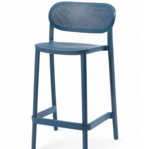 Taburete para hostelería de tecnopolímero azul - Berat