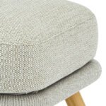 Otoman de madera y cuerda color gris - Bolzano