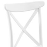 Silla de polipropileno blanco estilo clásico para hostelería - Palero