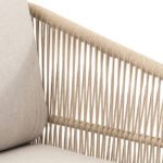 Sillón de aluminio color madera y cuerda - Portofino