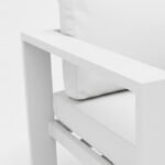 Sofá de 2 plazas de alumino blanco para hosteleria - Retino