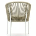 Silla de hostelería de aluminio y cuerda con cojín - Watkings