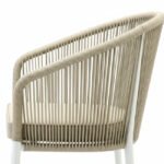 Silla de hostelería de aluminio y cuerda con cojín - Watkings