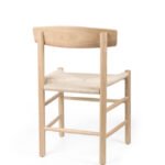 Silla de hostelería de madera y cuerda trenzada - Astoria