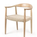 Silla de hostelería de madera y cuerda trenzada - Empire