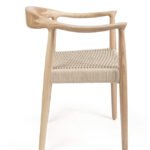 Silla de hostelería de madera y cuerda trenzada - Empire