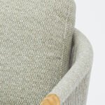 Sillón 1 plaza de madera y cuerda color gris - Bolzano