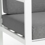 Sillón para hosteleria de aluminio blanco - Carney