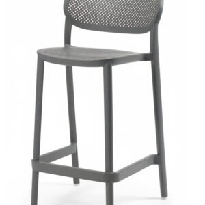 Taburete para hostelería de tecnopolímero gris - Berat