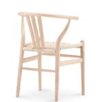 Silla de hostelería de madera y asiento de cuerda trenzada - Tribeca