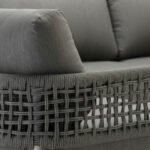 Sillón de aluminio y cuerda en color gris - Varesse